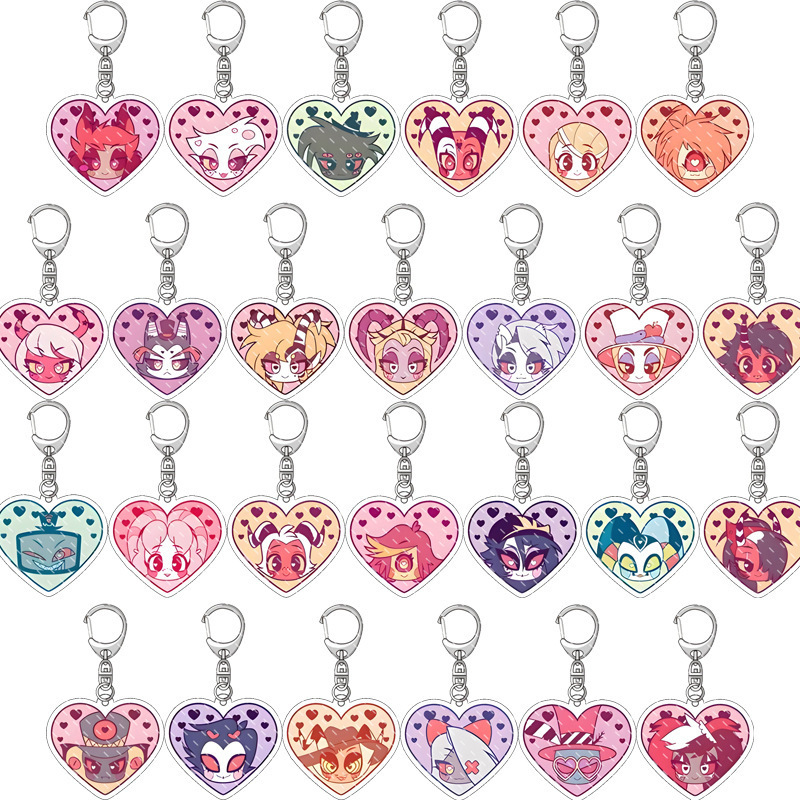 Charlotte Anime Merchandise - Anime Merchandise Hazbin Hotel Acrylic Keychain