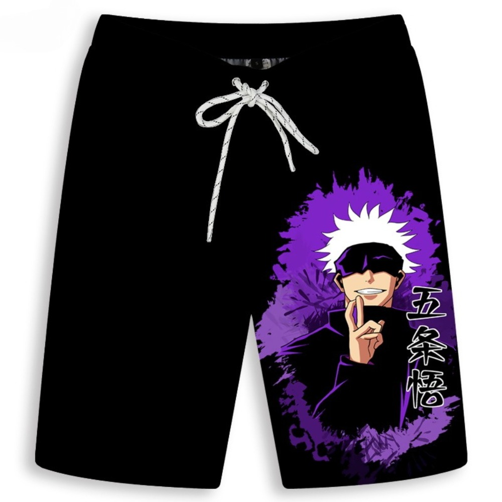 Men's Gojo Satoru Printed Shor - Anime Merchandise Shop review and price